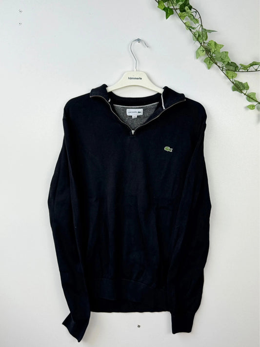 Lacoste Quarter-Zip Black S