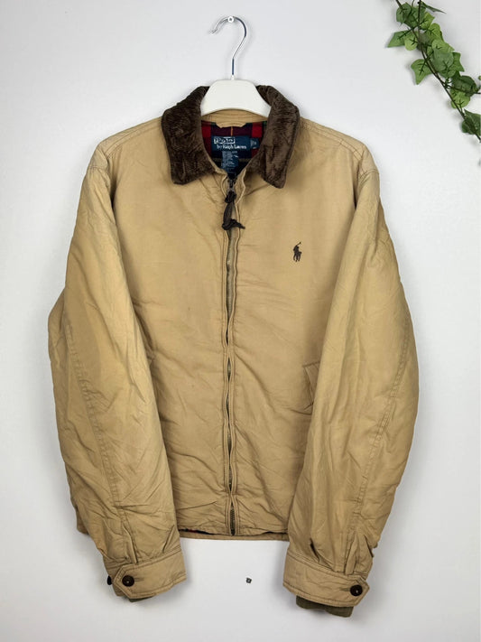 Ralph Lauren Soft Collar Bomber Harrington Beige S