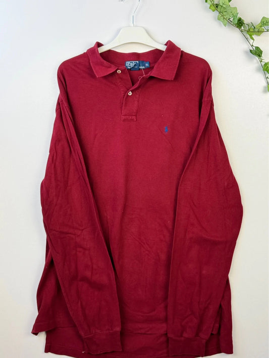 Ralph Lauren Longsleeve Polo Red XL