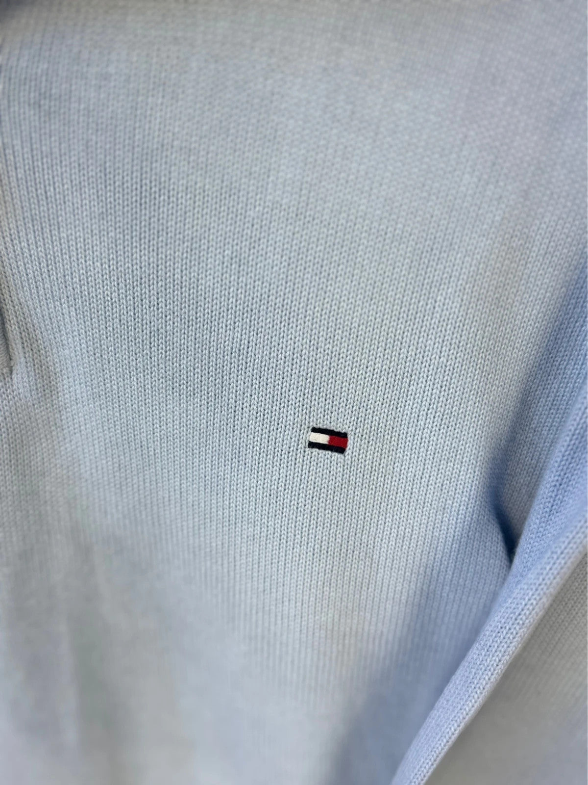 Tommy Hilfiger Quarter-Zip Light Blue L