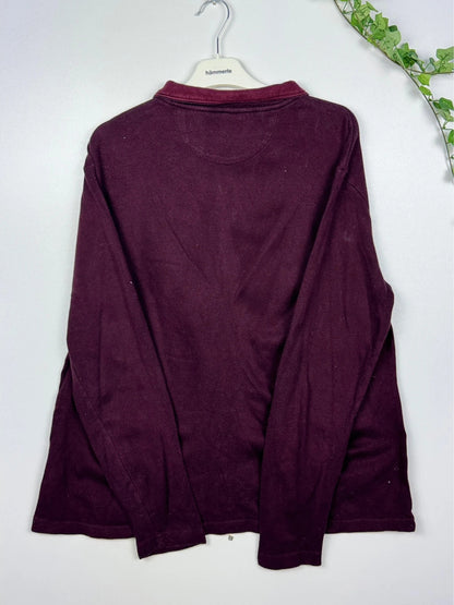 Ralph Lauren Chaps Quarter-Zip Burgundy XL