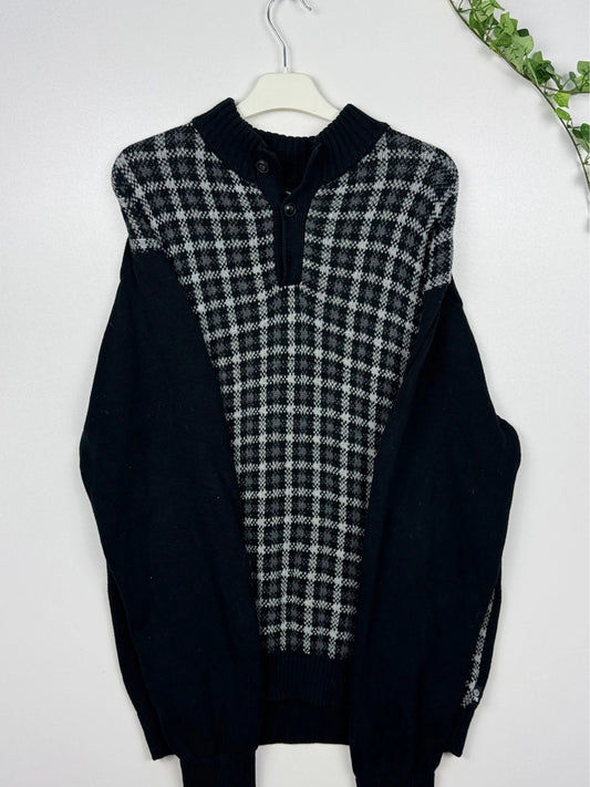 Ralph Lauren Chaps Sweater Black/White XXL