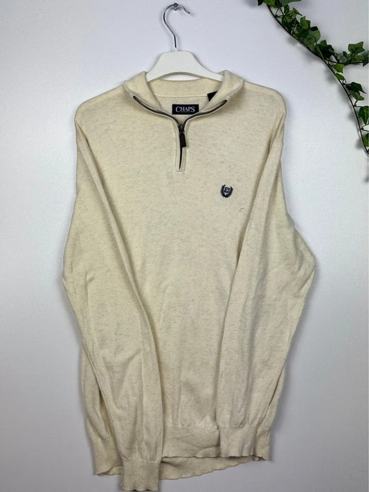 Ralph Lauren Chaps Quarter-Zip Cream L