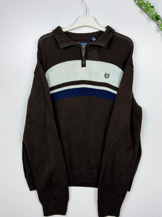 Ralph Lauren Chaps Quarter-Zip Brown XXL