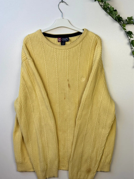 Ralph Lauren Chaps Sweater Yellow XL