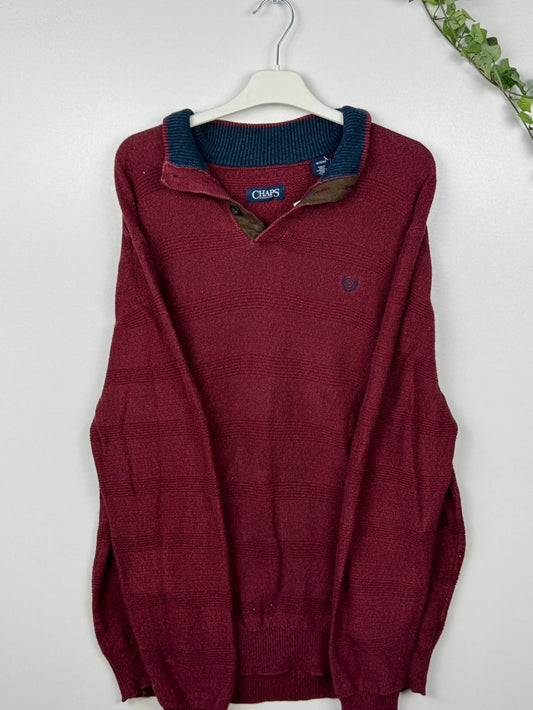 Ralph Lauren Chaps Sweater Burgundy XL