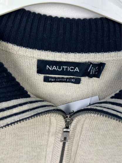 Nautica Quarter-Zip Creme XL