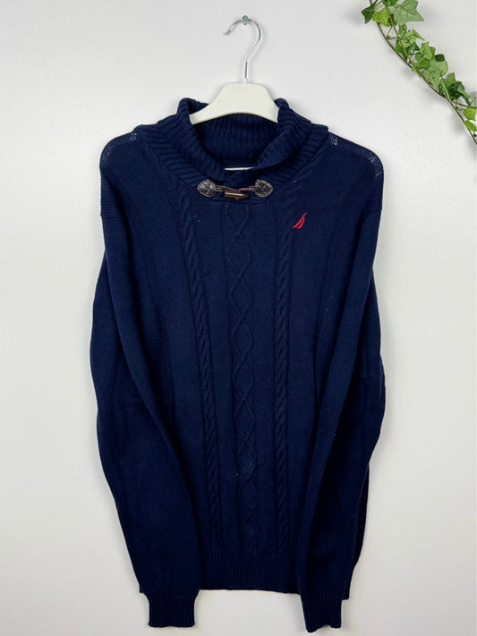 Nautica Knitted Sweater Navy-Blue XL