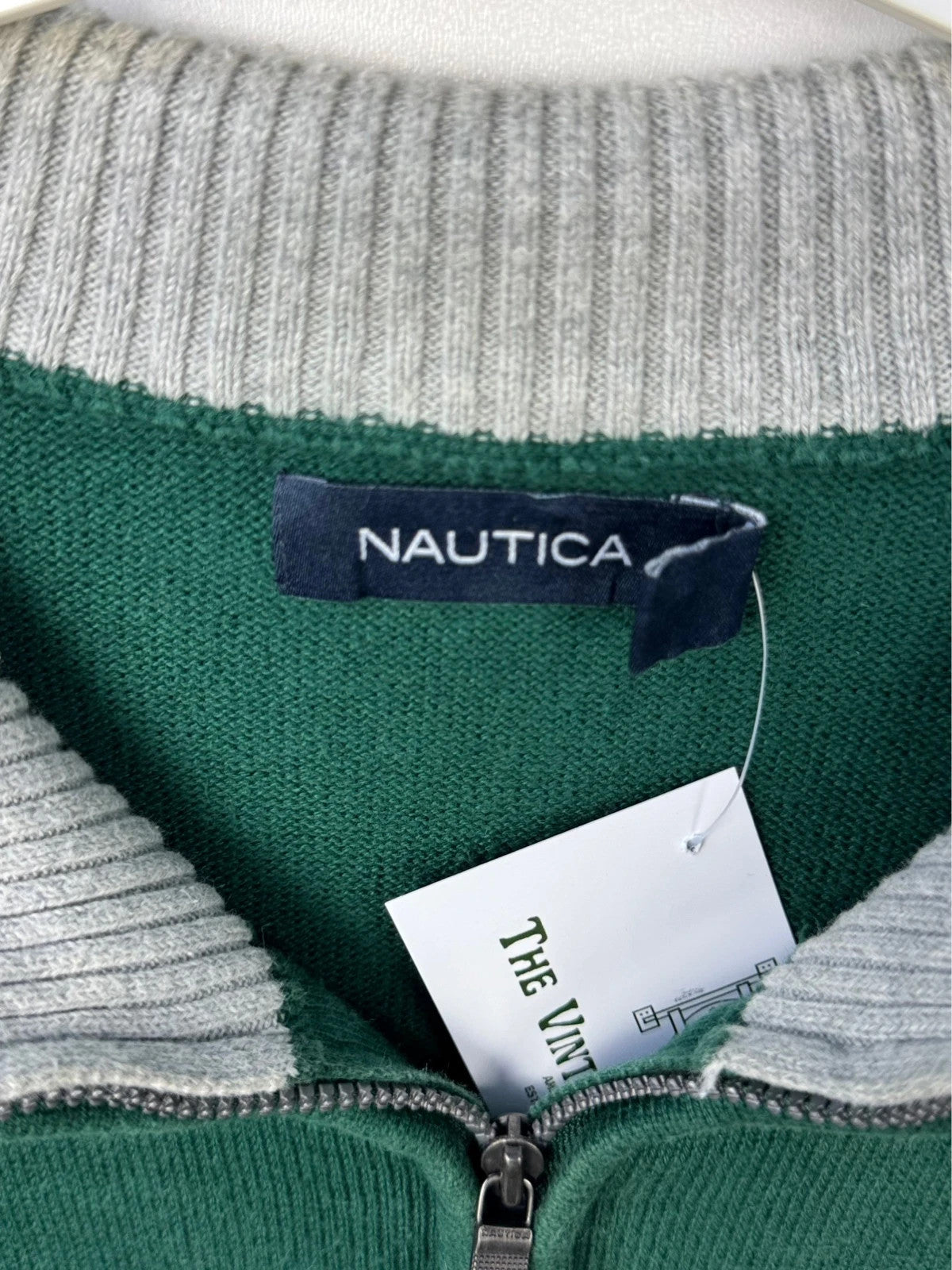 Nautica Quarter-Zip Green 4XL