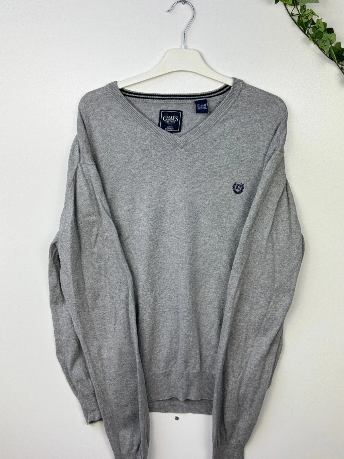 Ralph Lauren Chaps Sweater Grey XL